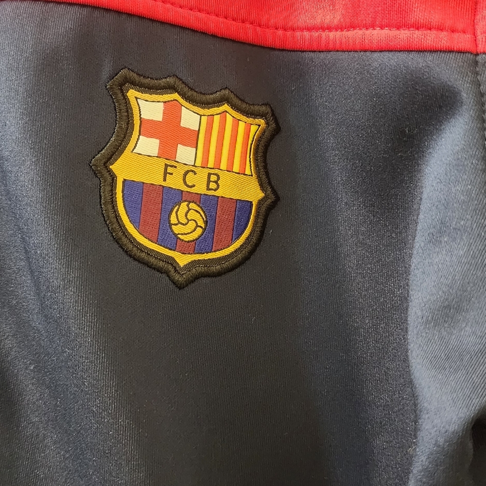 FC Barcelona Red‎ and Blue Athletic Jacket with Embroidered Crest - Picture 4 of 7